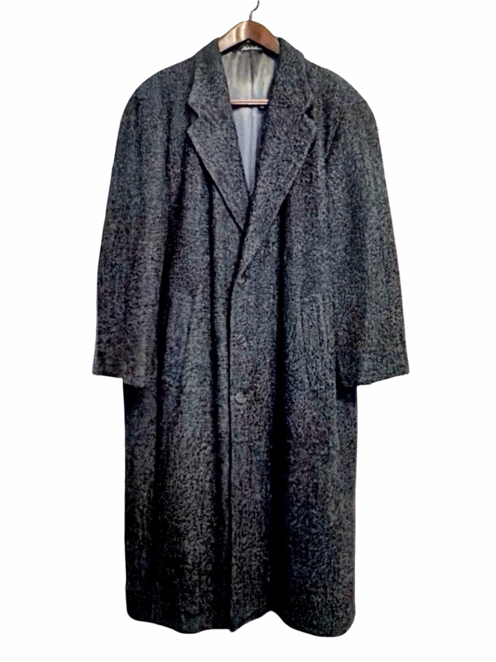 Giorgio Armani Men’s Charcoal Pure Virgin Wool Overcoat | Made in Italy | 40R